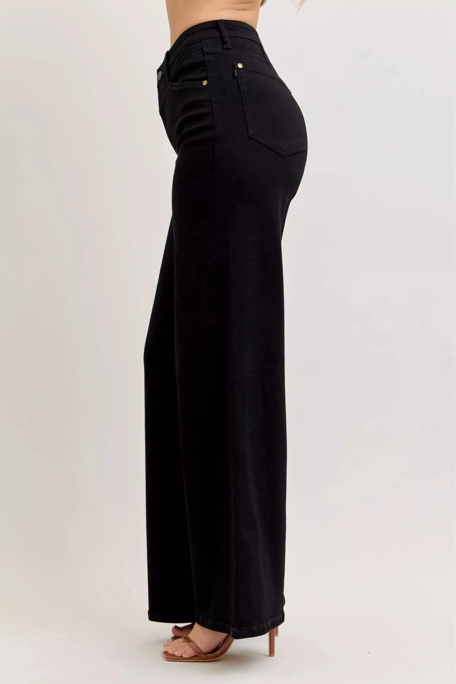 Judy Blue High-Waisted Wide Leg Jeans-2