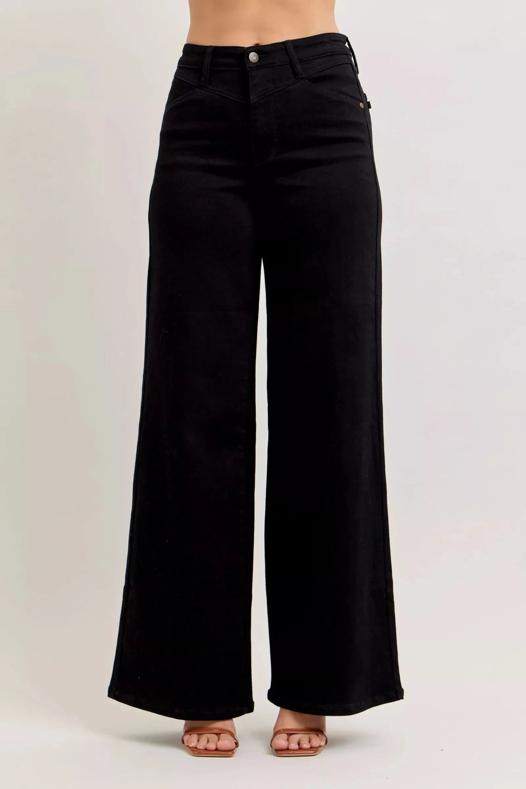 Judy Blue High-Waisted Wide Leg Jeans-0