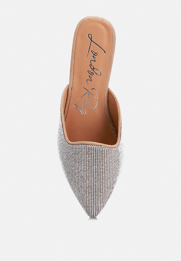 Rayen Rhinestones Embellished Mules-1