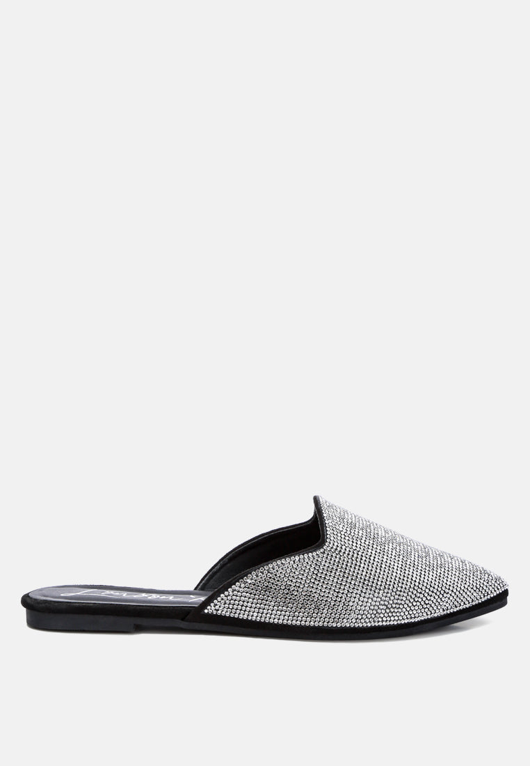 Rayen Rhinestones Embellished Mules-0