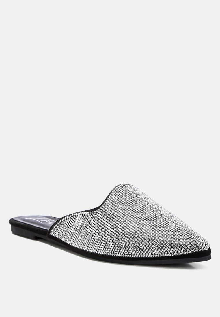 Rayen Rhinestones Embellished Mules-4