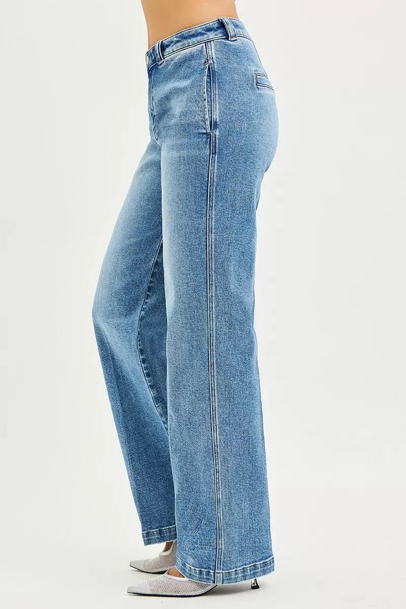 RISEN Slouchy Straight Jeans-3
