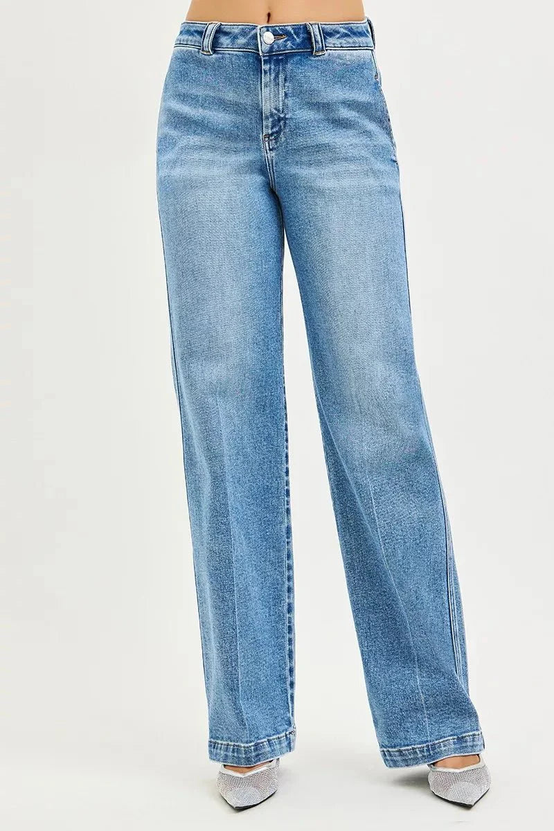 RISEN Slouchy Straight Jeans-0