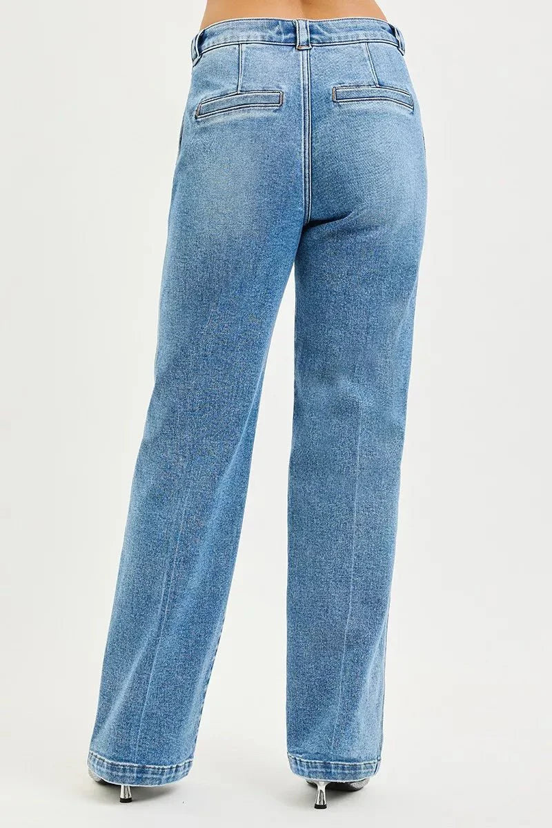 RISEN Slouchy Straight Jeans-4