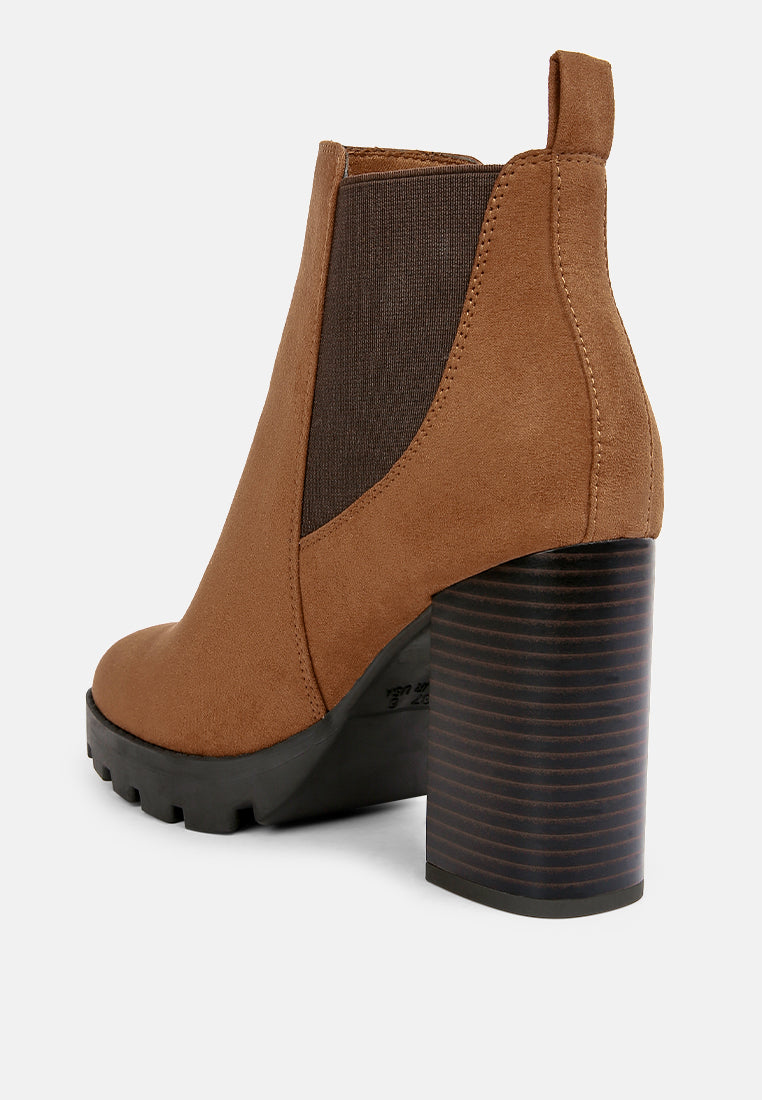 Sonia Block Heeled Chelsea Boots-2