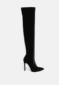 Tilera Stretch Over The Knee Stiletto Boots-0