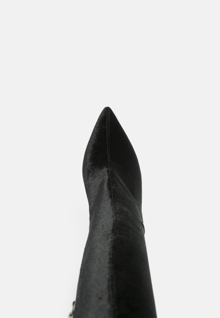 Tilera Stretch Over The Knee Stiletto Boots-4