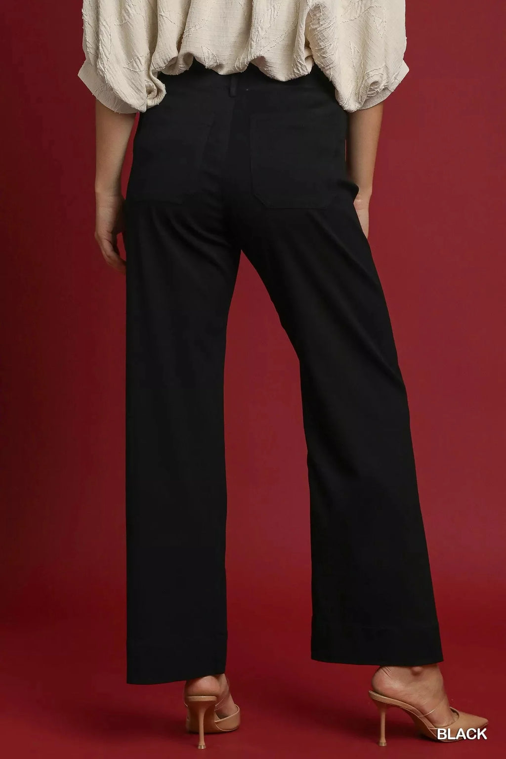 Umgee Button Stretched Pants-2